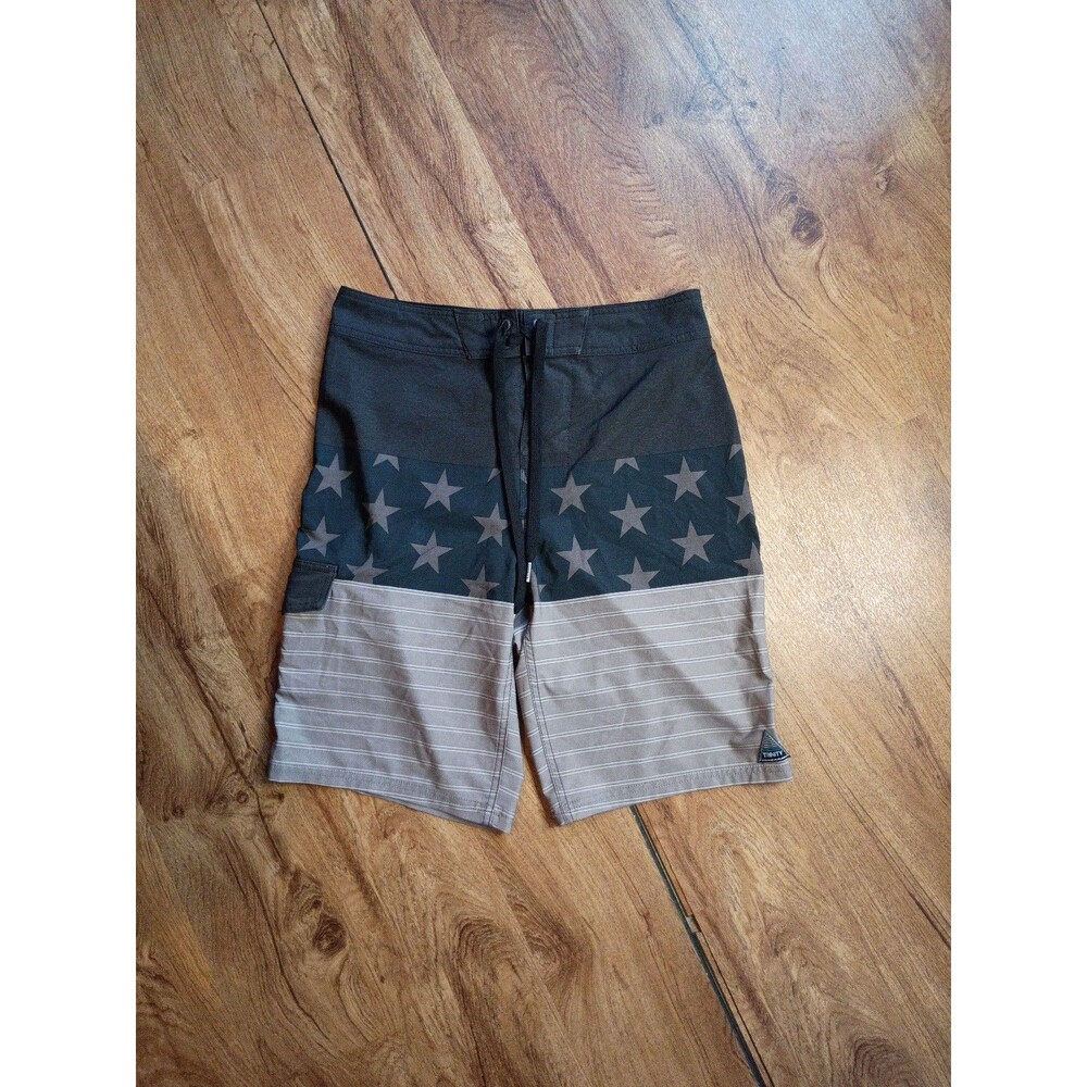 Trinity Boardshorts 30 Flag Print Cargo Pocket